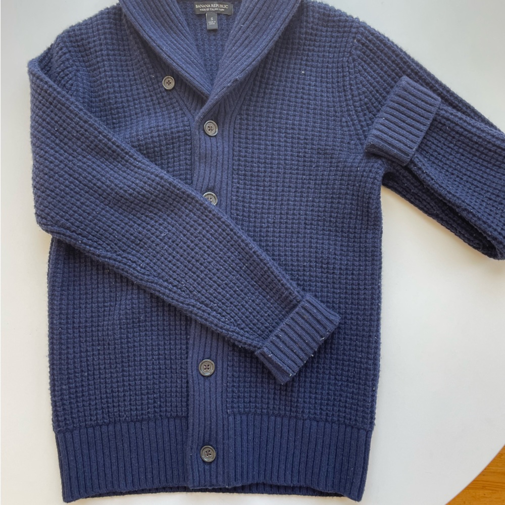 Banana Republic Navy Shawl Cardigan